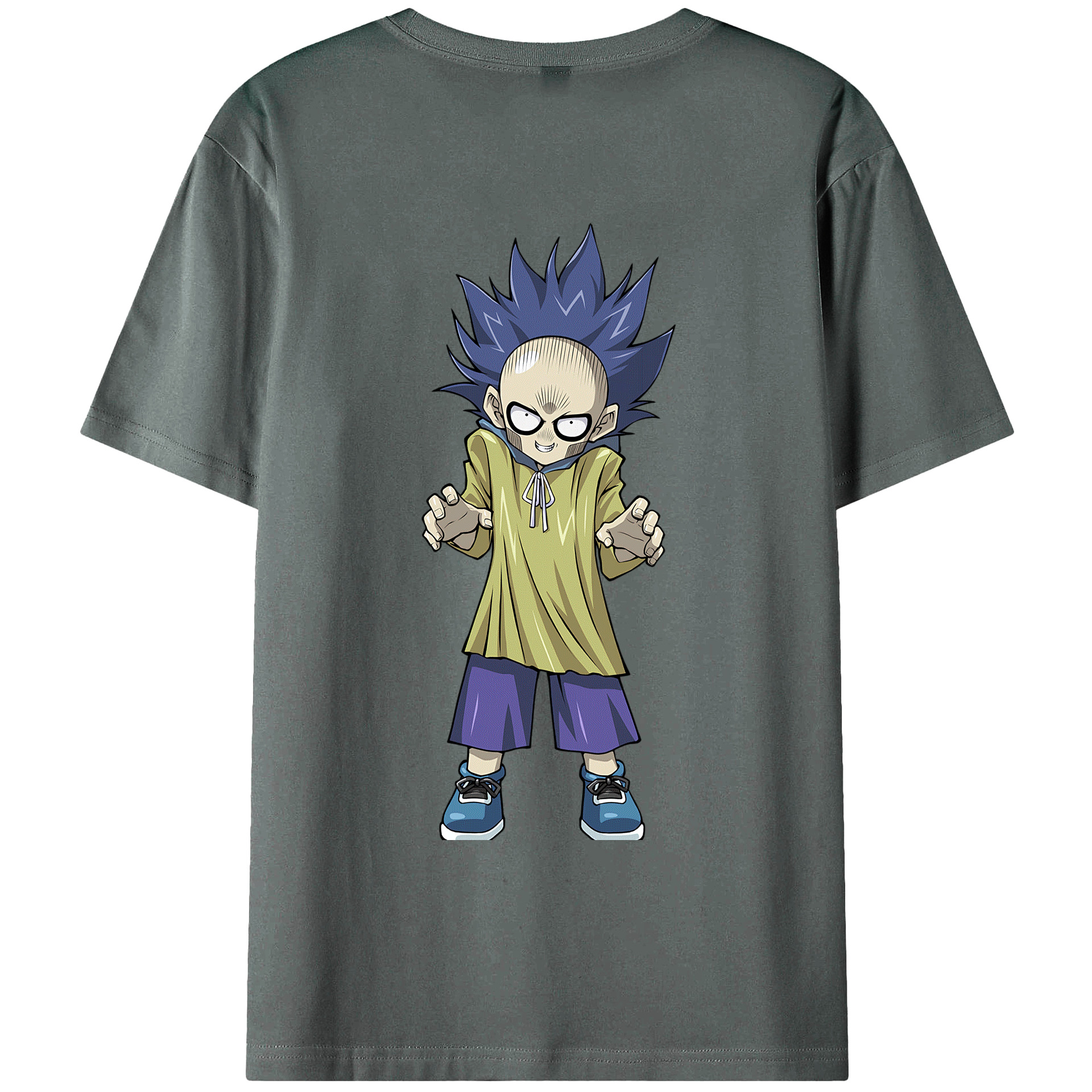 （画像用） 遊☆戯☆王 Yu-Gi-Oh! 綿100％ メンズ半袖Tシャツ（バックプリント） 通気性